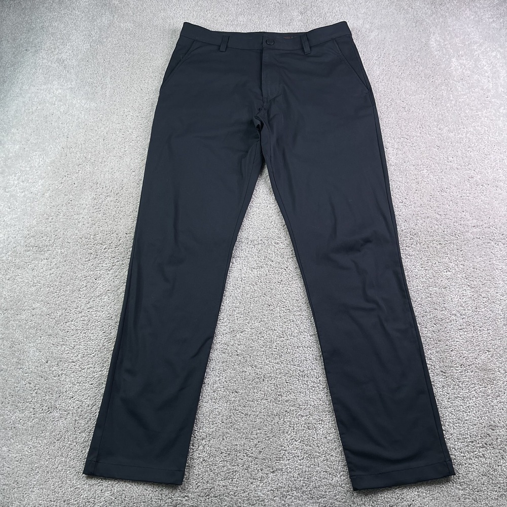 Rhone Commuter Pants Mens 31x31 Black Slim Leg Performance Chino Golf Slacks